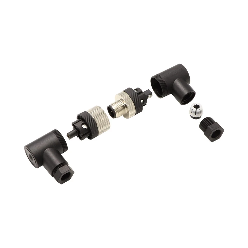 M12 2 Ceanglóir Uiscedhíonach Core Quick Assembly IP67